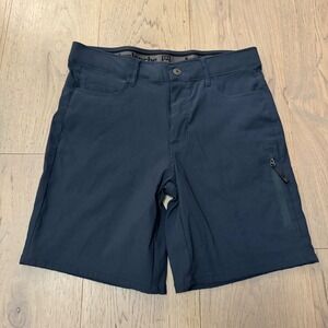 Avalanche Outdoor Supply Mens Hiking Shorts Navy Blue Stretch Size 30